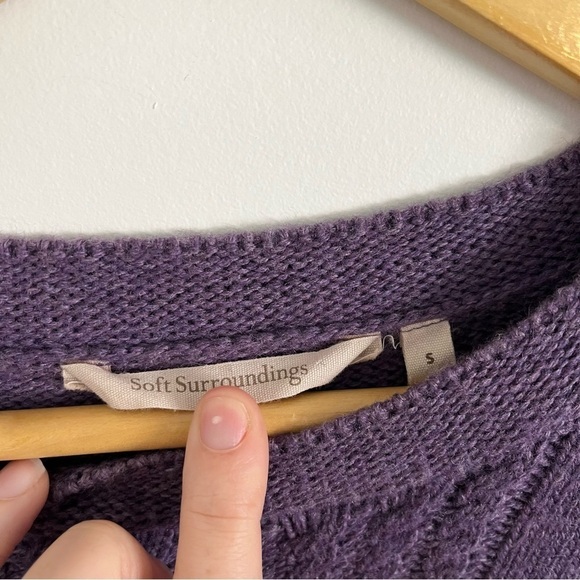 SOFT SURROUNDINGS Sydney Knit Wool Blend Sweater - Picture 6 of 8